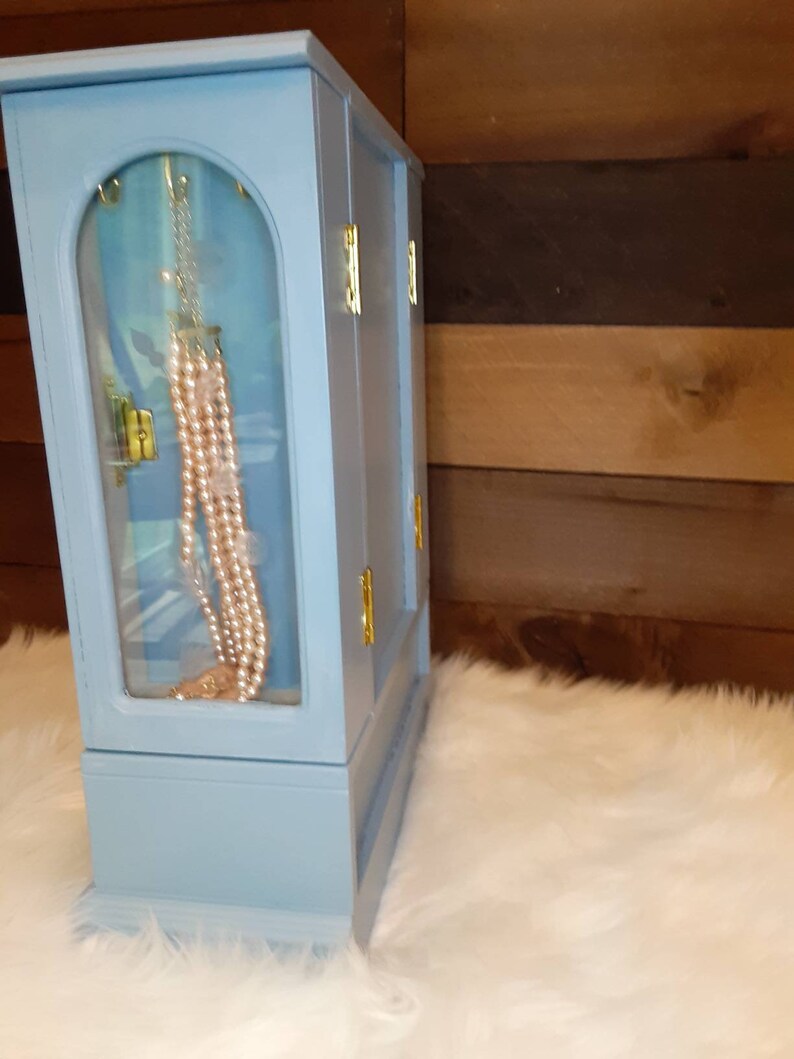 Large Table Top Jewelry Box Jewelry Armoire Jewelry Etsy