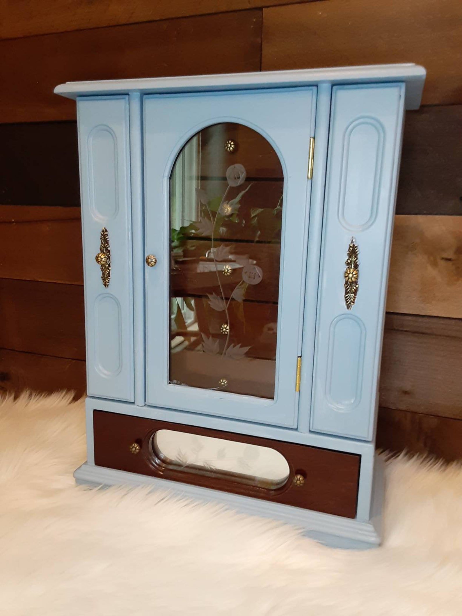 Large Table Top Jewelry Box Jewelry Armoire Jewelry Etsy