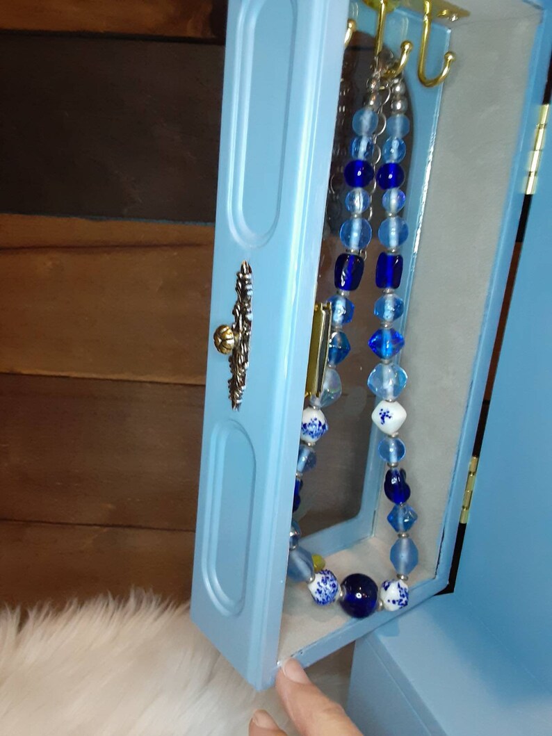 Large Table Top Jewelry Box Jewelry Armoire Jewelry Etsy