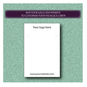 Custom Necklace Display Packaging Backing Cards 3.5x5