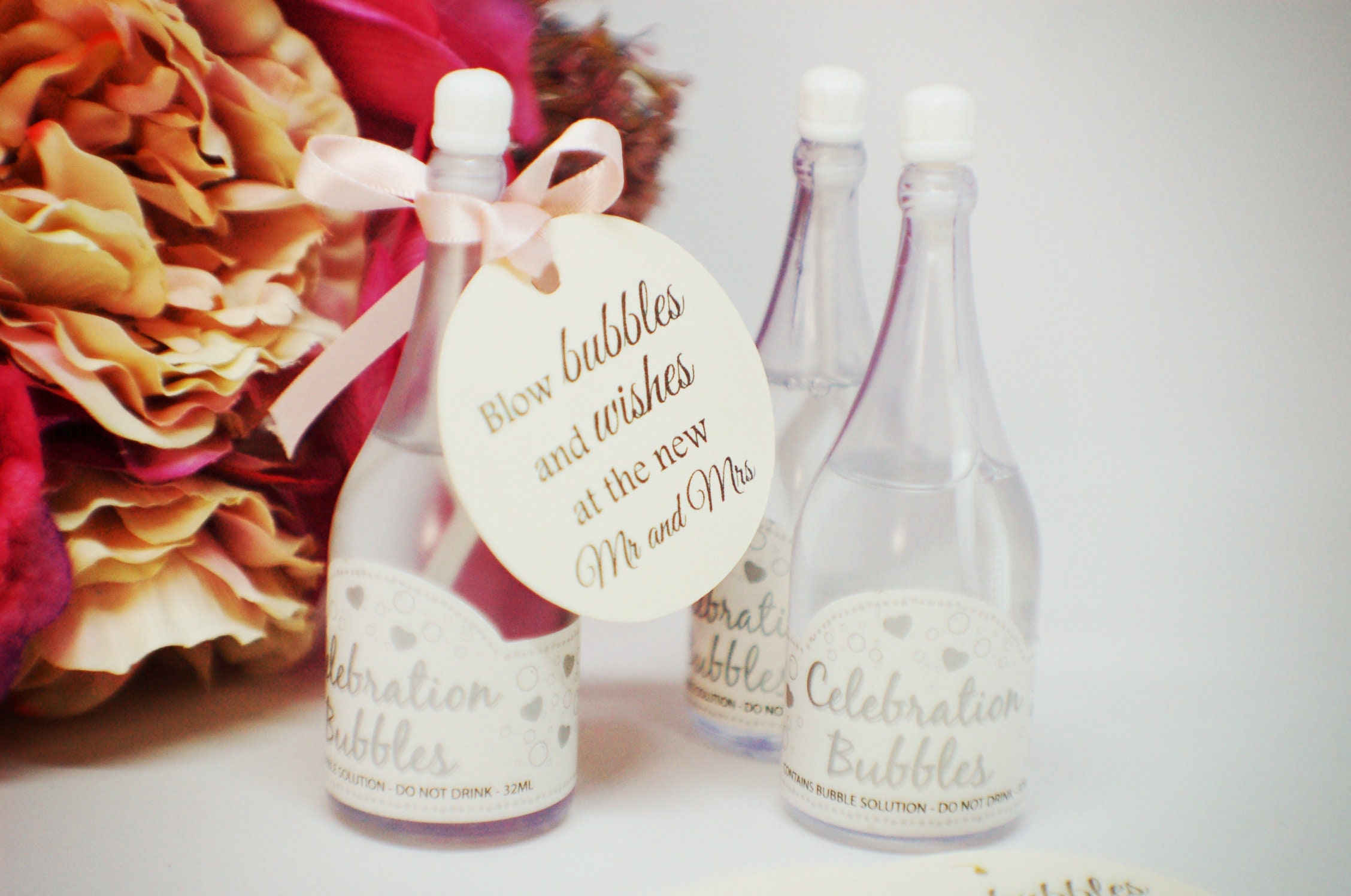Wedding Bubble Tags Tags for Bubbles Celebration Tags Their Etsy UK
