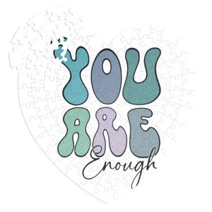 Empowering Self-Love Puzzle, 118 Piece Jigsaw for Mental Wellness, Uplifting Gift Idea, Thoughtful Gift for Friends, Mental Health Game