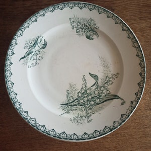 Saint-Amand porcelain, serving dish with Lily of the Valley decor