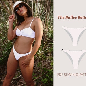 Bailee bikini briefs sewing pattern | Bikini bottoms sewing pattern| swimwear pattern | High cut bottoms | DIY Swimwear