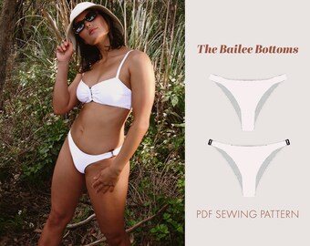 Bailee bikini briefs sewing pattern | Bikini bottoms sewing pattern| swimwear pattern | High cut bottoms | DIY Swimwear