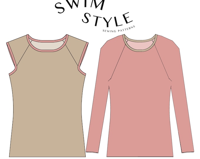 Sewing Pattern Rashie Rashie Top Swim Vest Womens Sewing Pattern | PDF Sewing Pattern | Rash ...