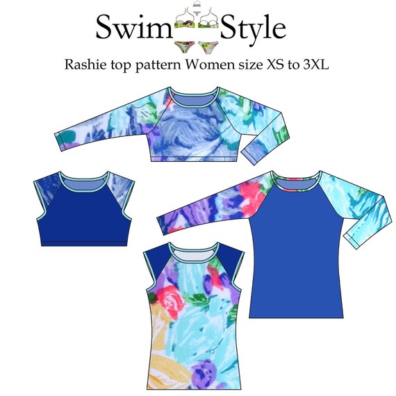 Rashie top Swim Vest Women sewing pattern | Etsy
