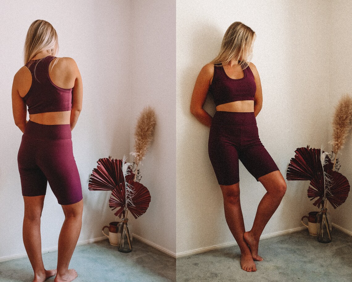 Women's Easy Crop Top & Gym Shorts Pdf Sewing Pattern Etsy