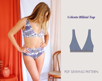 Bikinipatroon | badpakpatroon | Scheidt Celeste-bikinitop pdf naaipatroon dames | badpakpatroon | patroon badpak | naar boven
