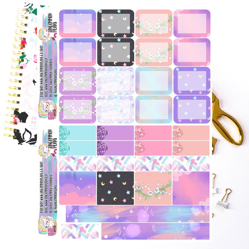 sailor moon fan printable planner stickers weekly kit for etsy