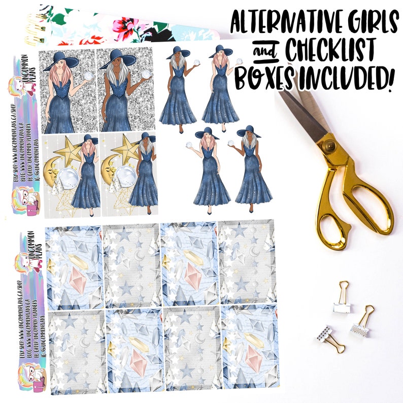 astrology witch printable happy planner sticker kit zodiac