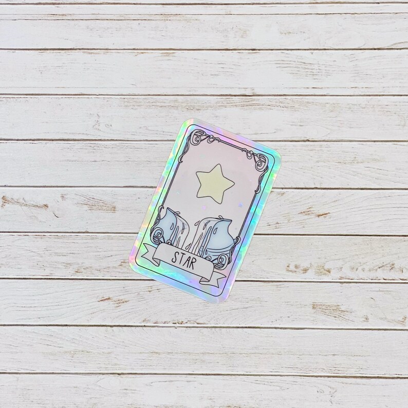 Holographic Tarot Cards Vinyl Decals made to stick anywhere | Etsy