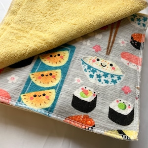 Kleine Serviette, Set von 10 Sushi Print