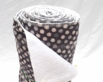 Unpaper Towels, Set of 12 Black and White Dot Print