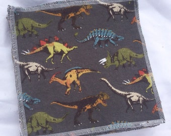 Kid's Lunchbox Napkins, set of 10 Dinosaur Print