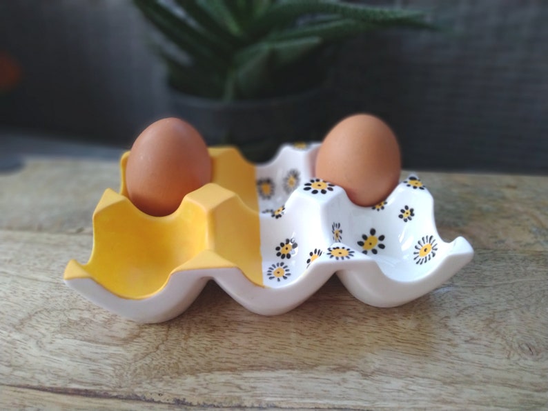 Porte-œufs En Porcelaine Gzhel – Avec Ange – Boîte à Bibelot – Fait Main – Neuf