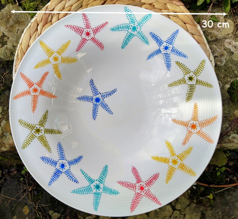 Plat saladier porcelaine étoiles de mer 30 cm plat creux Etsy Plat saladier porcelaine étoiles de mer 30 cm plat creux Etsy