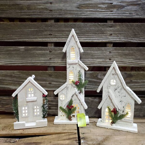 Light up Christmas Church Etsy