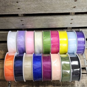 1.5&quot; Sheer Wired Ribbon -  DIY Wreath Bows Supplies