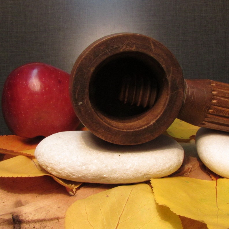 Vintage Wooden Crusher for Walnuts Wooden Tools Kitchen Etsy