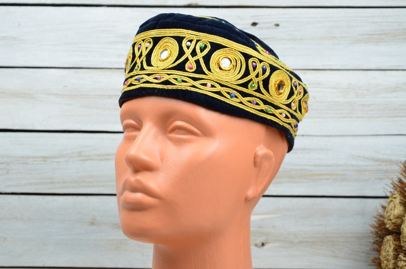 Uzbek hat Tubeteika Men and women skullcap Fabric cap Islam hat Traditional hat Tubeteika