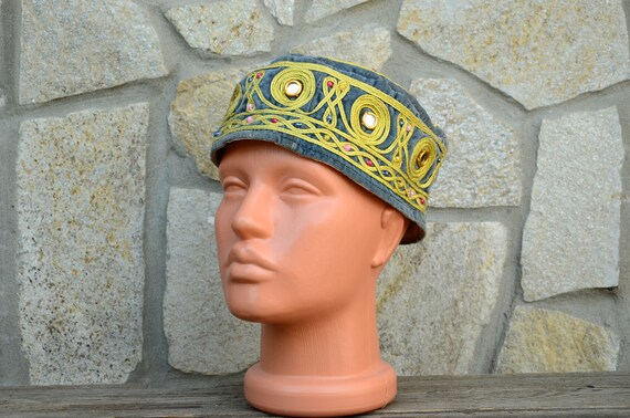 Uzbek hat Tubeteika Men and women skullcap Fabric cap Islam hat Traditional hat Tubeteika