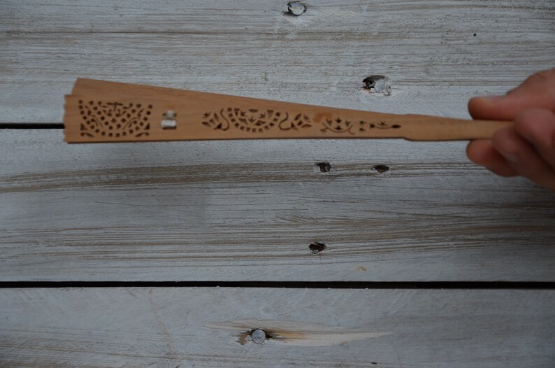 Retro Fan Wooden Fan Vintage Wooden Hand Fan Hand Pan