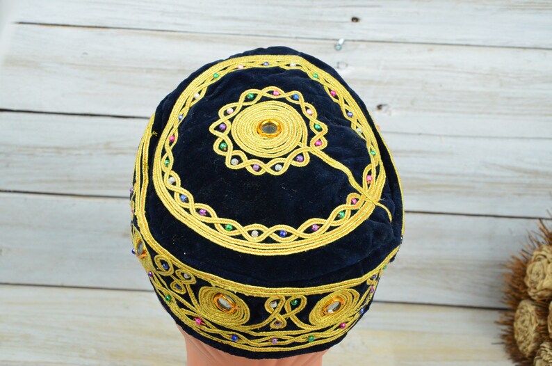 Uzbek hat Tubeteika Men and women skullcap Fabric cap Islam hat Traditional hat Tubeteika