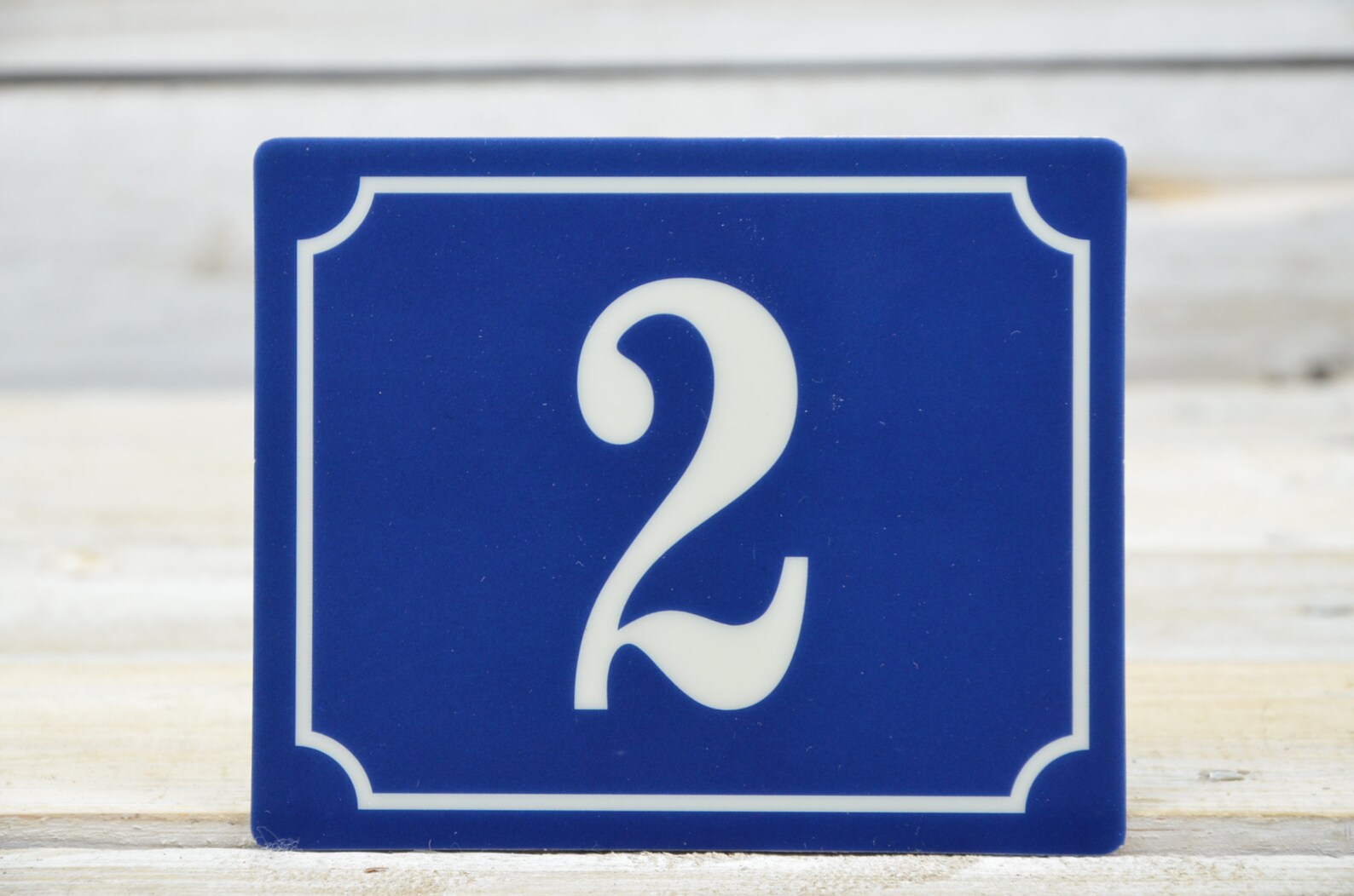 Vintage French Blue House Number Door Number 2 Self-adhesive | Etsy