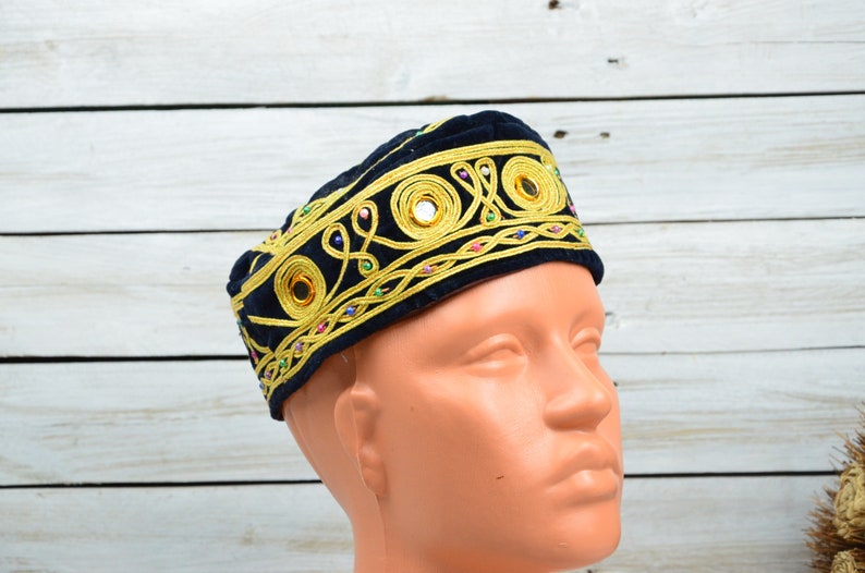 Uzbek hat Tubeteika Men and women skullcap Fabric cap Islam hat Traditional hat Tubeteika