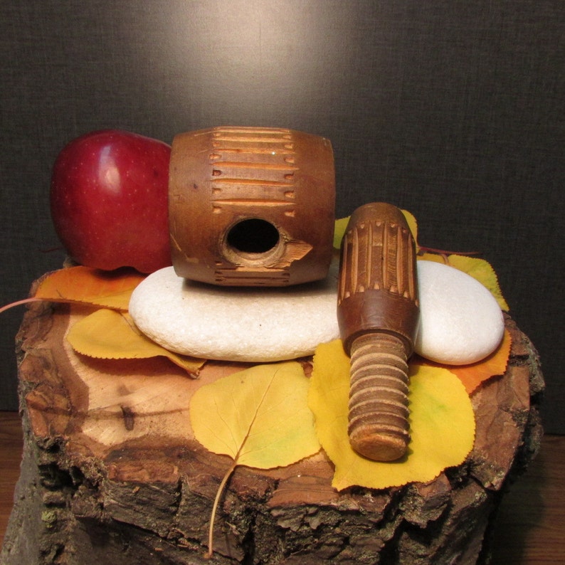Vintage Wooden Crusher for Walnuts Wooden Tools Kitchen Etsy