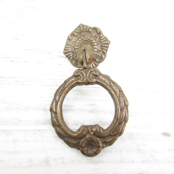 Vintage Set Brass Handles Old Brass Handles For Furniture Etsy