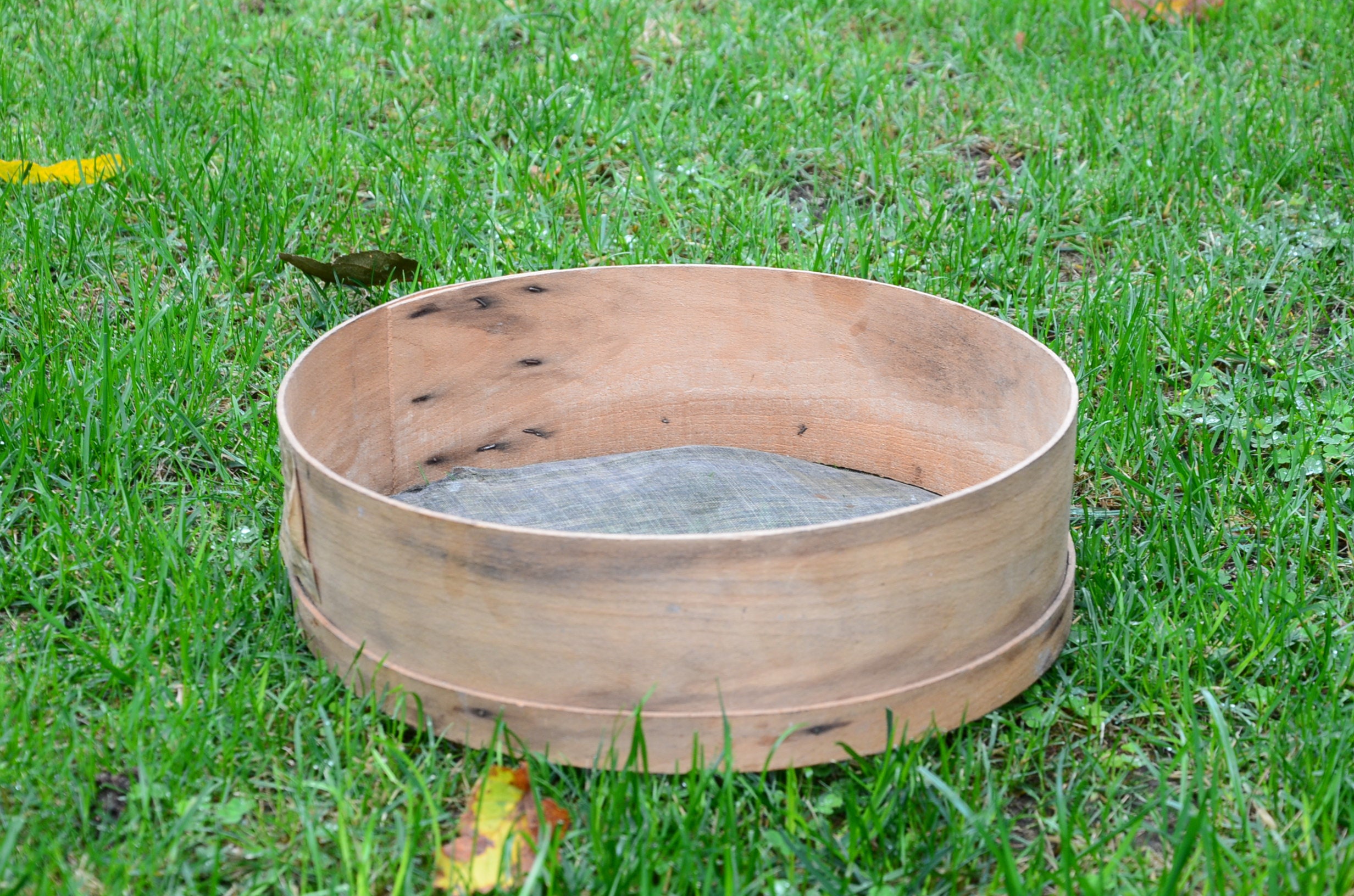 Old round wooden sieve Wooden sieve sieve for flour Old Etsy