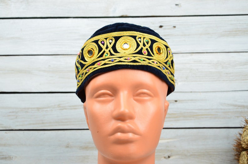 Uzbek hat Tubeteika Men and women skullcap Fabric cap Islam hat Traditional hat Tubeteika