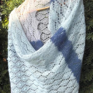 MODELLO per maglia / Frozen Spring / modello per scialle in pizzo mohair, opuscolo con tutorial, semplici schemi. PDF molto facile da lavorare a maglia
