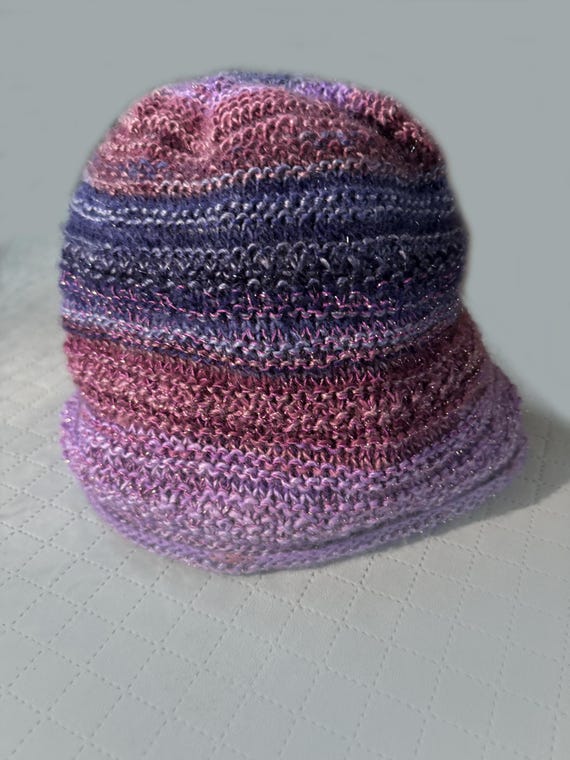 Knitting PATTERN for beanie | Spring Garden |  to knit light hat, beginner friendly, beautiful Japanese yarn recommendation, easy knit PDF