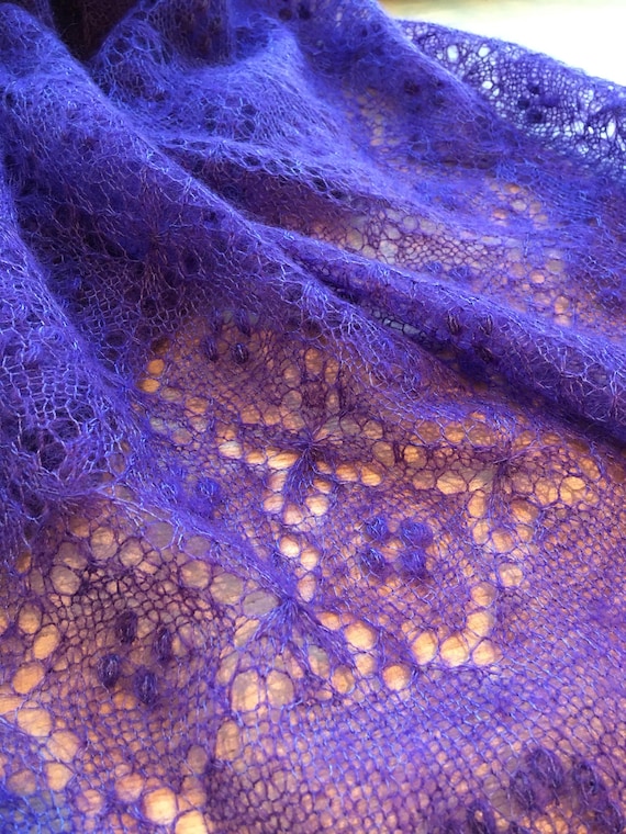 Lace Shawl Knitting PATTERN | Quatrefoil with Hearts | Charts, Instructions (PDF)