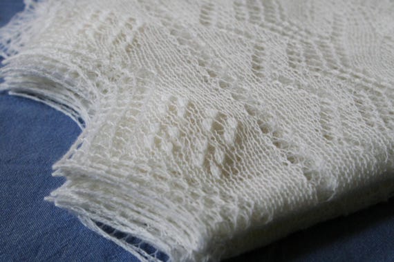 Hand Knitted Lace Shawl | New Princess | Wedding Lace Scarf, Ready-Made