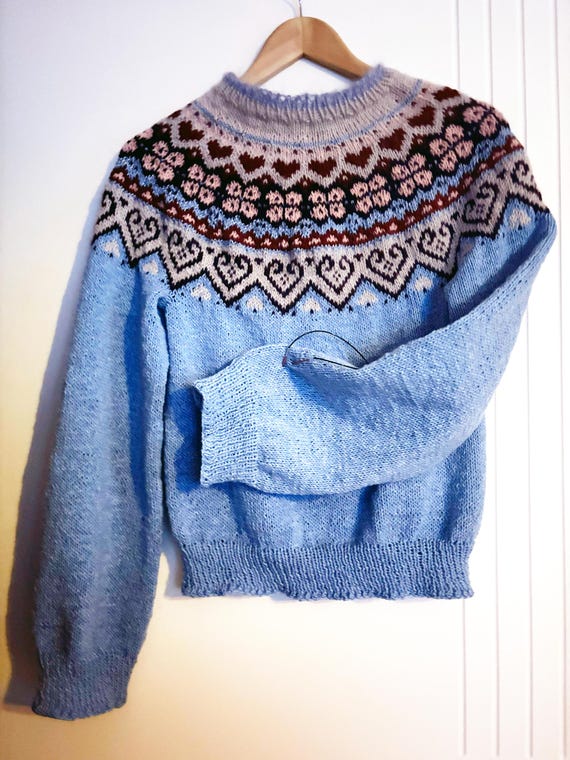 Hand Knitted Icelandic Sweater | HEARTLAND | Lambwool Knitting, Ready-Made