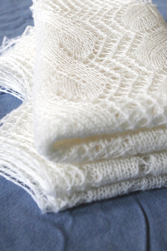 Hand Knitted Lace Shawl | New Princess | Wedding Lace Scarf, Ready-Made