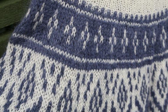 Hand Knitted Icelandic Sweater | NORDIC NIGHTS | Mohair Lambwool Wrap, Ready-Made