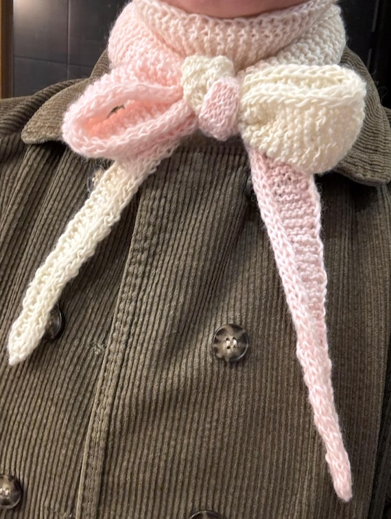 Long Sophie Scarf – Hand Knitted Cashmere Merino Scarf, Luxury Neck Wrap, Ready to Ship