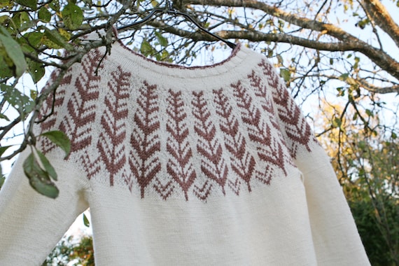 Hand Knitted Icelandic Sweater | NORDIC STYLE| Merino Wool, Ready-Made