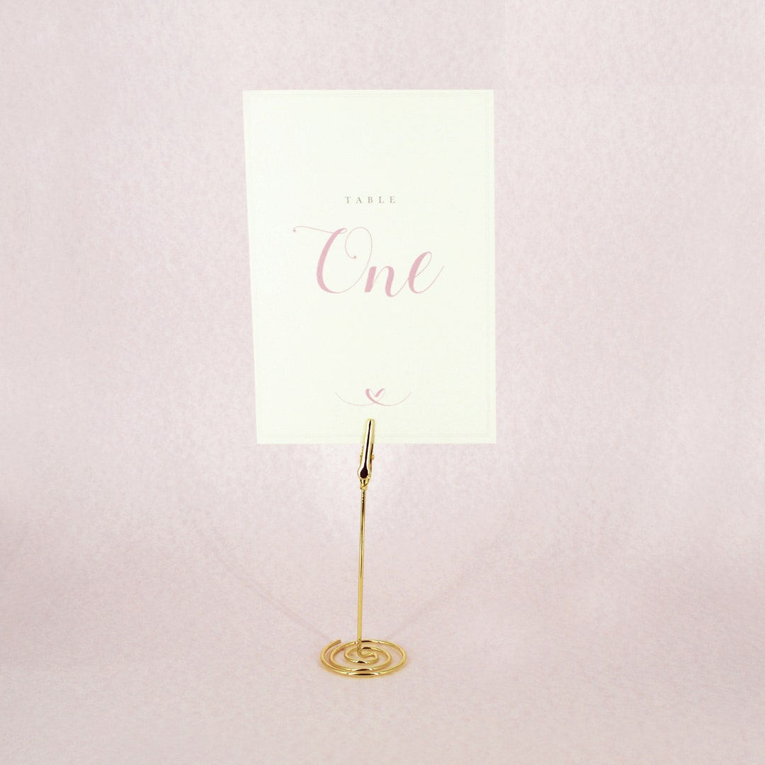 The Blush A5 Double Sided Table Names - Etsy