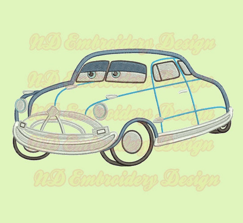 Hudson Embroidery Applique Design Car Machine Embroidery Etsy