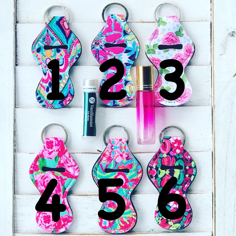 5ml or 10ml Essential Oil Roller Bottle Neoprene Keychain Etsy