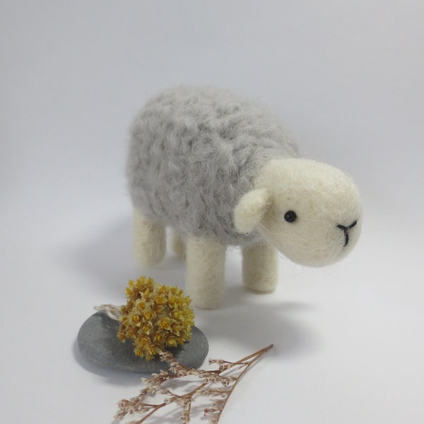 Felted Herdwick SHEEP British breed woolly spring lamb small gift keepsake