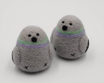 Needlefelted PIGEON keepsake small gift
