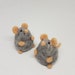 Needle felted little grey mouse keepsake stocking filler