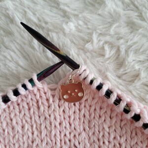 Bear stitch markers, progress keepers, knitting accessories, gifts for knitters, cute animal stitch markers
